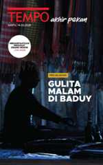 Cover Koran Tempo - Gulita Malam di Baduy