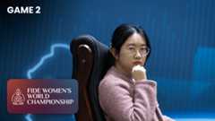 Tan Zhongyi Stuns Ju Wenjun To Win Game 2