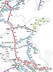 京沪高铁线路图