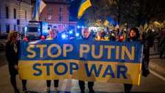 Ukrainalaiset muistelivat 1930-luvun nälänhätää holodomoria ja osoittivat mieltään Venäjää vastaan Italian pääkaupungissa Roomassa sunnuntaina 