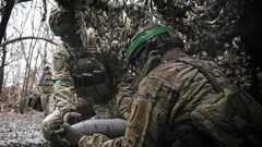 Ukrainan armeijan sotilaita Pokrovskin alueella marraskuussa.