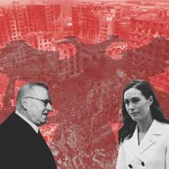 Päänministerit J.K. Paasikivi (vas.) ja Sanna Marin muistetaan ulkopoliittisista sivalluksistaan. 