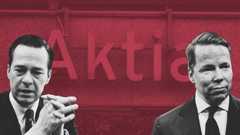 Carl Haglund (vas.) ja Aleksi Lehtonen.