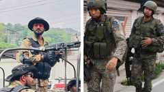 Tiistai-illan välikohtauksen jälkeen sekä Pakistanin että Intian puolella sotilaat partioivat aktiivisesti. Vasemmalla Pakistanin sotilaspartio Muzaffarabadissa, joka oli yksi Intian iskujen kohde,  ja oikealla intialainen partio Pamporessa, jonne putosi hävittäjälentokone.