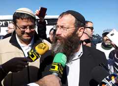 מרזל ובן גביר, היום בוואדי ערה (צילום: חגי אהרון)