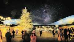 かがわクリスマスマーケット２０２５の会場のイメージ