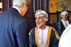 El sultán de Omán, Qabus bin Said al Said.