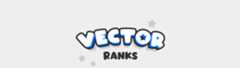 VECTOR RANKS Bold cartoon-style text reading 'VECTOR RANKS' with star shapes on a light gray background.