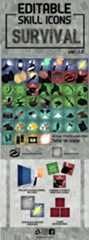 Editable Survival Skill Icons