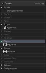 Gamemaker Studio 2 resource tree screenshot. Gamemaker Studio 2 resource tree screenshot.