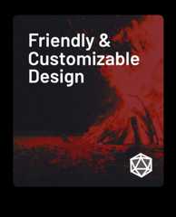 Friendly & Customizable Design! Friendly & Customizable Design!