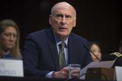 In this file photo taken on February 13, 2018 Director of National Intelligence Dan Coats testifies on worldwide threats during a Senate Intelligence Committee hearing on Capitol Hill in Washington, DC. US intelligence chief Dan Coats will leave office on August 15, President Donald Trump announced on July 28, 2019, the latest high-profile departure from his turnover-plagued administration.Trump tweeted that he plans to nominate Congressman John Ratcliffe of Texas as the new Director of National Intelligence, and thanked Coats 
