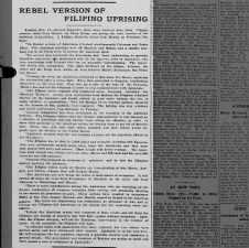 Perspective of Filipino revolutionaries on opening days of the Philippine-American War