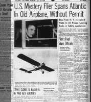 U.S. Mystery Flier Spans Atlantic In Old Airplane, Without Permit