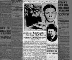 Ex-Ranger tells about killing Bonnie and Clyde.