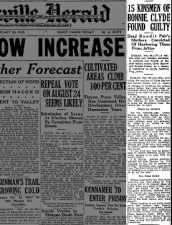 Bonnie and Clyde's relatives tried in Feb 1935 for conspiracy to harbor fugitives