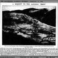 Beatrix Potter's Lake District land bequeathed to the National Trust following her death in 1943