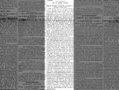 Newspaper account of Mark Twain umpiring a baseball game in New York in 1887