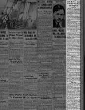Newspaper account of Bonnie and Clyde being ambushed and killed by police