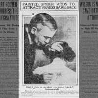 Painted Spider Adds to Attractiveness Bare Back