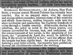 Harriet Tubman marries for second time, in 1869
