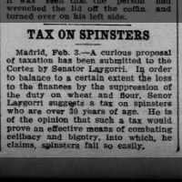 Tax on Spinsters