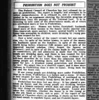 Report reveals that among the effects of Prohibition is that 