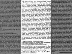 1885 review of Mark Twain's book 