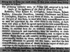 Alexander Hamilton is chosen to help 