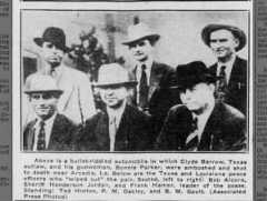 Photo of the lawmen who killed Bonnie and Clyde