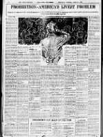 Newspaper article reviews Prohibition and its effects 6 years after start