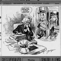 Political cartoon about the repeal of Prohibition on the federal level 