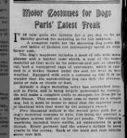 Motor costumes for Dogs Paris' Latest Freak