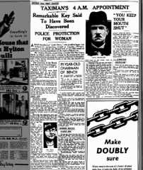 Croydon Aerodrome Robbery, Daily Herald, 1935