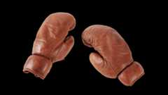 Boxing gloves of Pierre de Coubertin