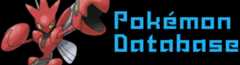 Pokemon Database logo, with Scizor