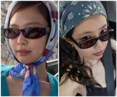 헤드 스카프, 잘못 쓰면 독…깜찍 젠득이 '1류' 제니 VS 꾸러기 금지 '3류' 손나은 [류예지의 OOTD]