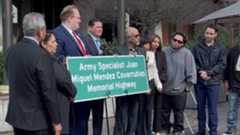 Kings County unveils Highway 198 memorial sign for fallen Valley soldier killed in Iraq