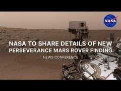 NASA to Share Details of New Perseverance Mars Rover Finding - Livestream recording