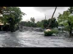 Matai’an Creek overflows into village as tropical storm nears