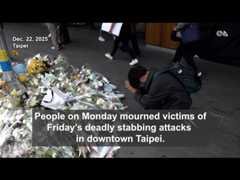 Mourners gather at attack sites after deadly Taipei stabbing spree