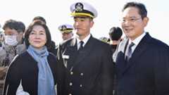 '수고했다'…이재용 회장, 장남 이지호 임관식 참석 