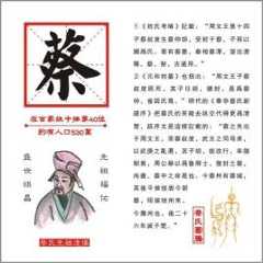 蔡氏辈分一览表