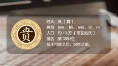 贲姓氏怎么读