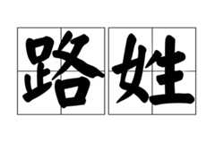 路姓很少吗