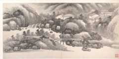 十二月令山水册页-9