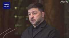 ウクライナ和平案 ゼレンスキー氏“進展も領土問題隔たり”