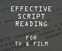 effective script reading for tv and film. script reading course. 