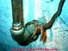 Loose electrical ground wire (C) Daniel Friedman