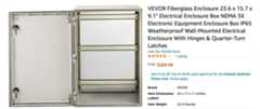 Vevor plastic or bakelite type electical box at Inspectapedia.com